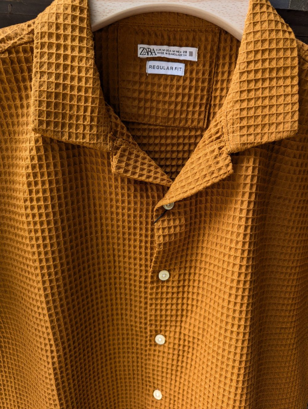 Waffle Texture Cuban Shirt - Image 6