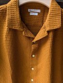 Waffle Texture Cuban Shirt
