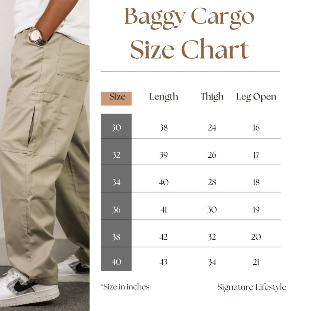 Signature LifeStyle Premium Baggy Twill Pant 2025 | SLBT-01 - Image 7