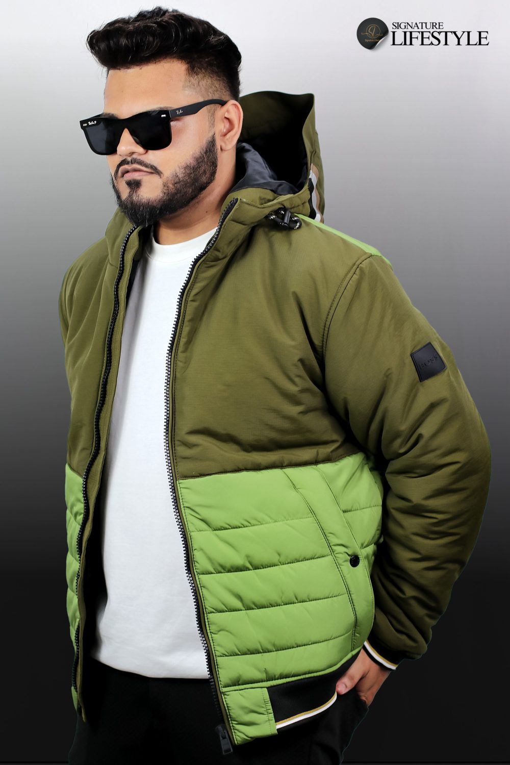 Boss Padding Jacket With Hoodie