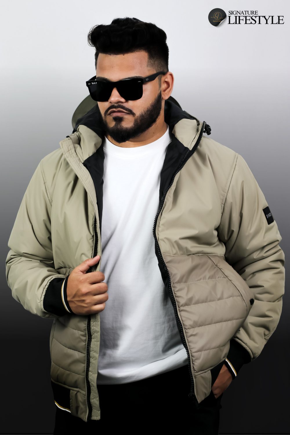 Boss Padding Jacket With Hoodie