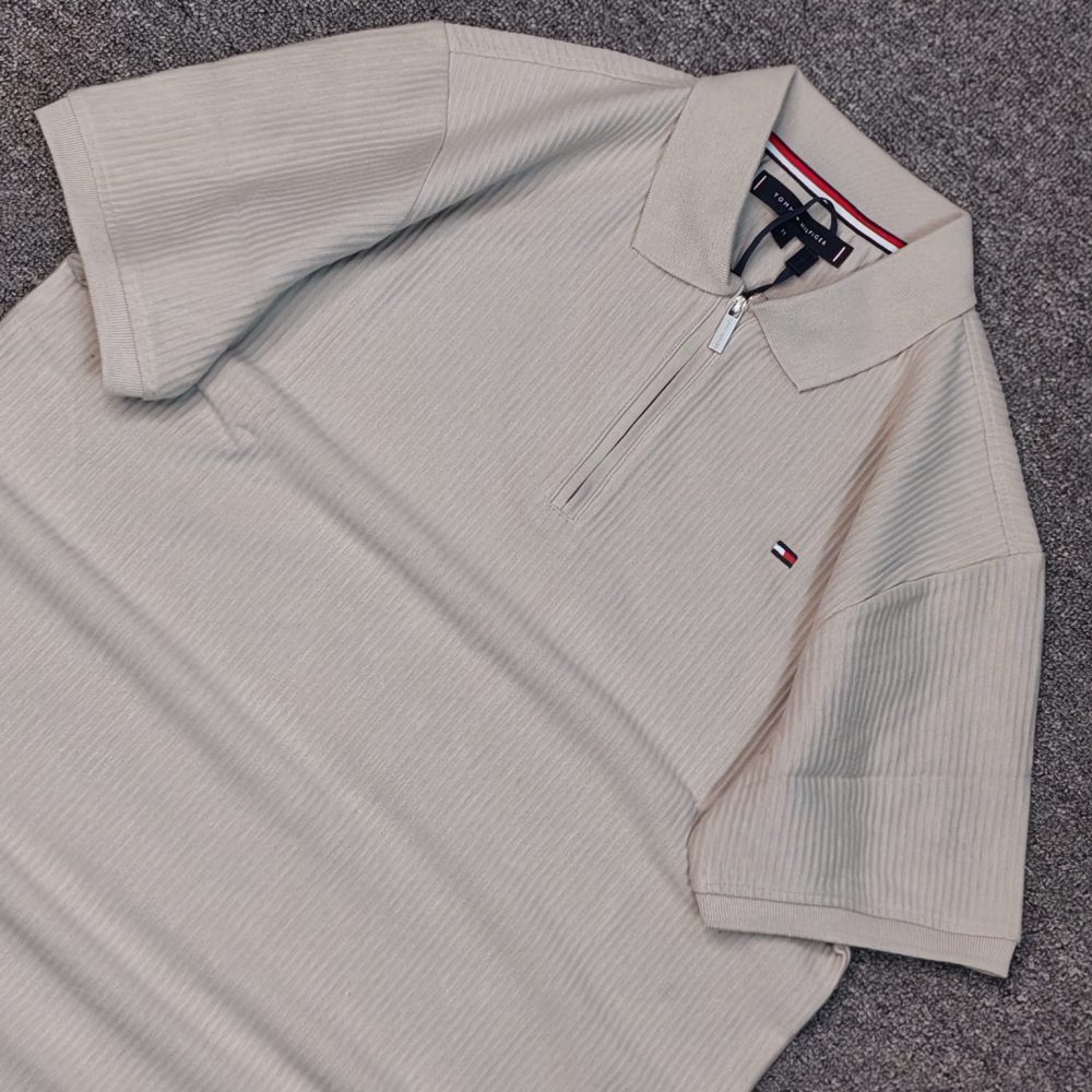 Tommy Zipper Polo Shirt – Where Style Meets Innovation | TZP-01 - Image 3