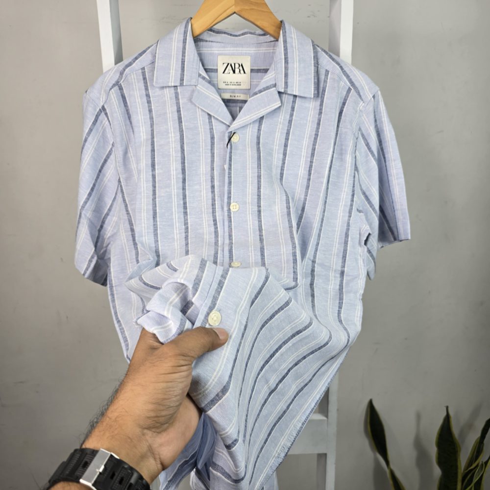 Zara Remi Cotton Half Sleeve Shirt – Effortless Elegance for Everyday Style - Image 2