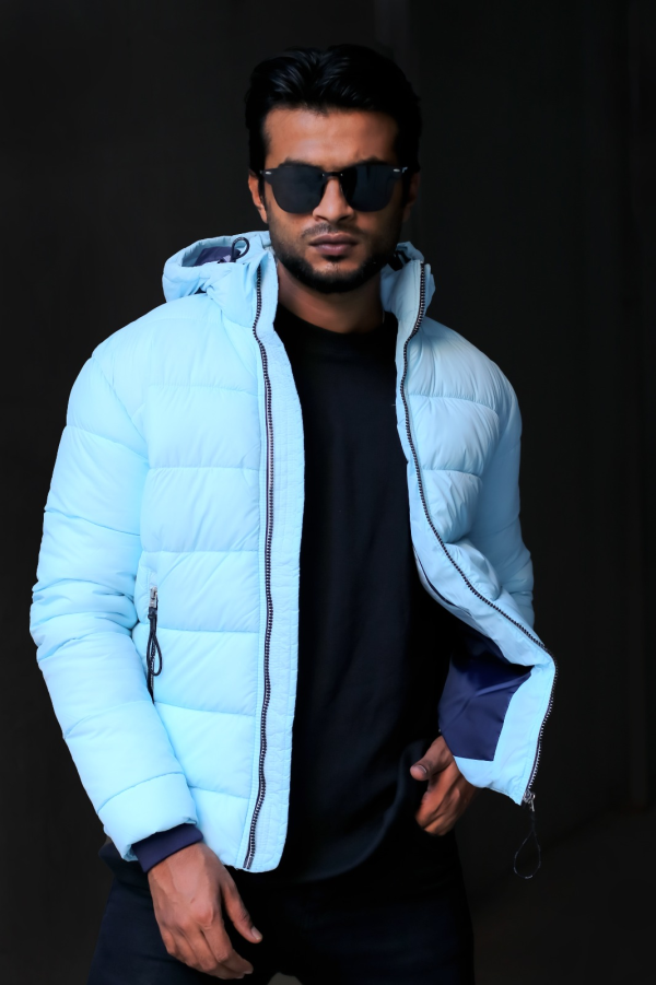 Gant Pullover Hoodie Jacket – Soft Aqua Winter Essential