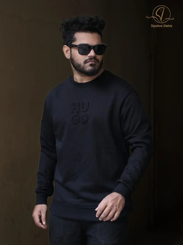 HUGO BOSS Black Ambush Print Sweatshirt – Bold Design & Premium Comfort