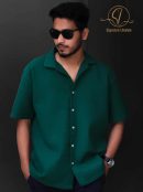 Waffle Texture Cuban Shirt