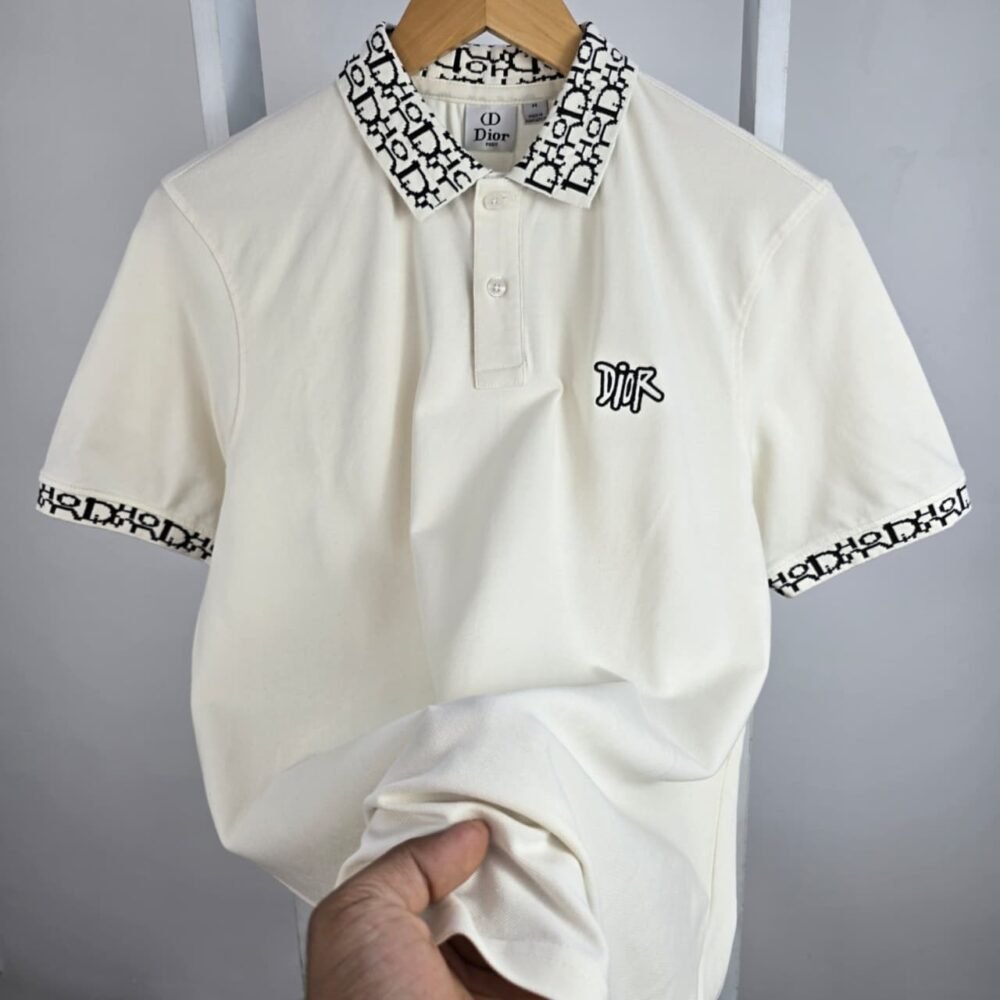 Dior Men's Premium Cotton Polo Shirt - Image 5