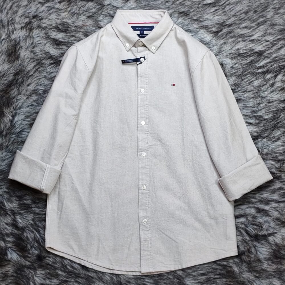 Tommy Hilfiger Oxford Cotton Full Sleeve Shirt 2025 - Image 2