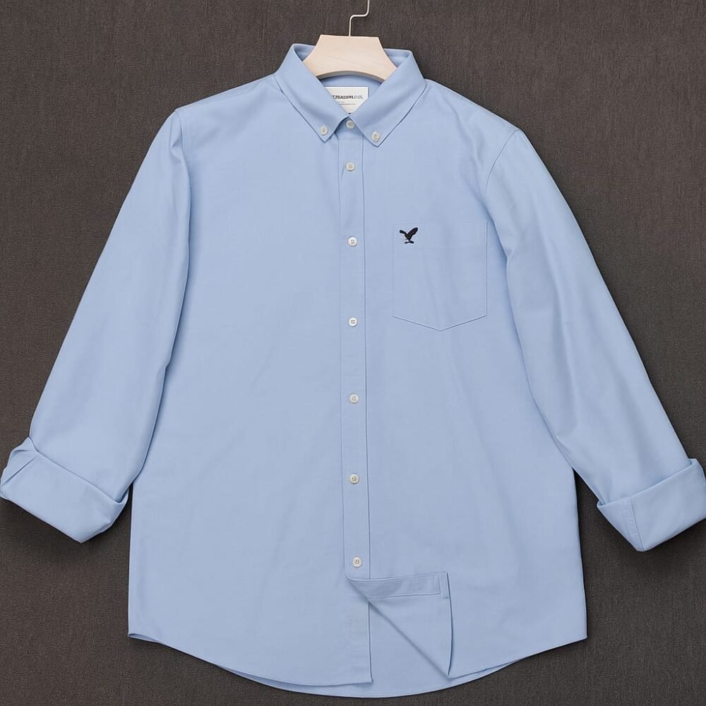 American Eagle Full Sleeve Solid Shirt 2025 - Image 4