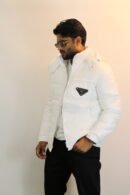 Prada Imported Duck Feather Jacket with Hoodie