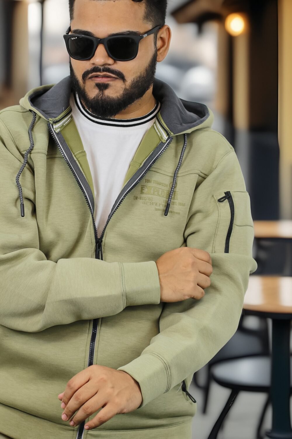 Tom Tompson Zipper Hoodie - Image 2
