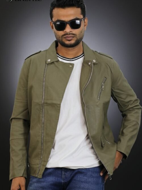 Imported Cuban Neck Leather Jacket