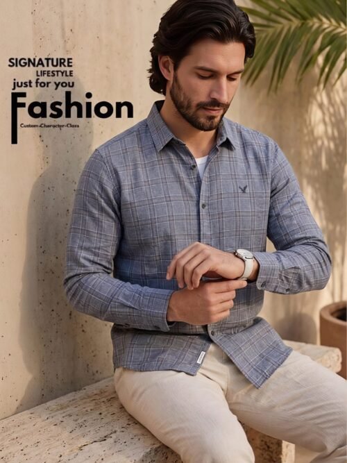 American Eagle Regular Fit - Dotted Check