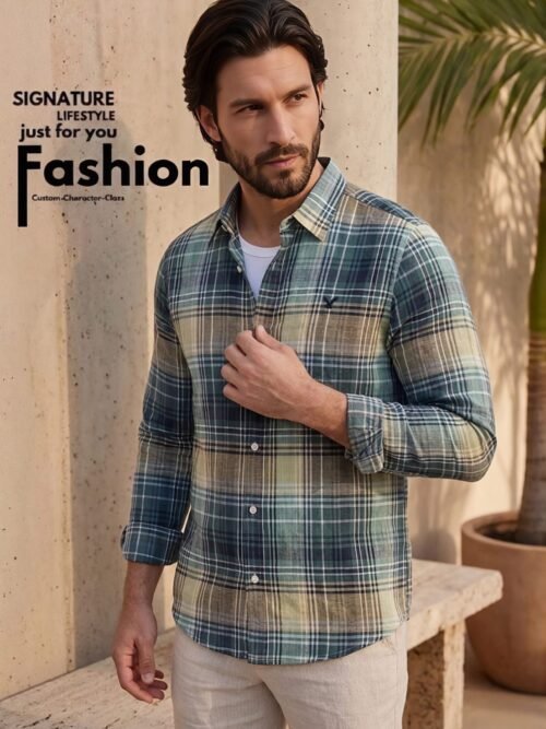 American Eagle Regular Fit - Lined Check