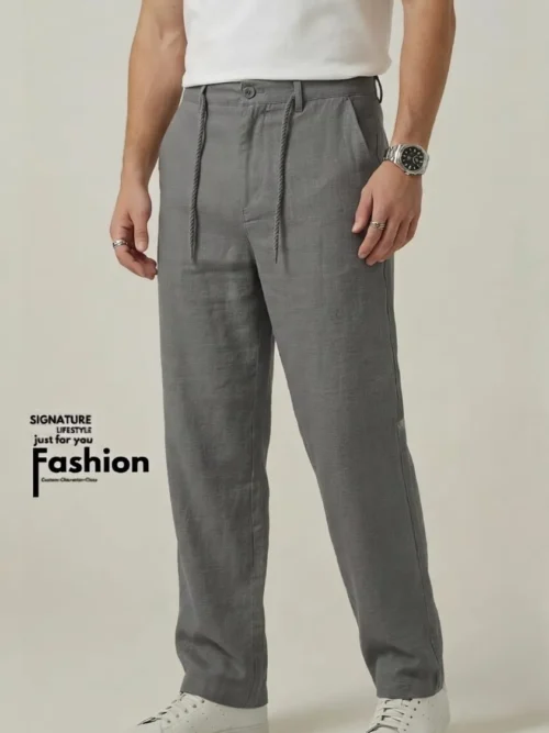 MANGO-Straight-Fit-Remi-Cotton-Elite-Style-Trouser-Grey.