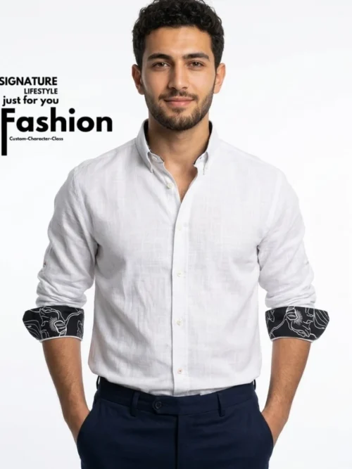 Posh Eagle Remi Cotton Shirt - White