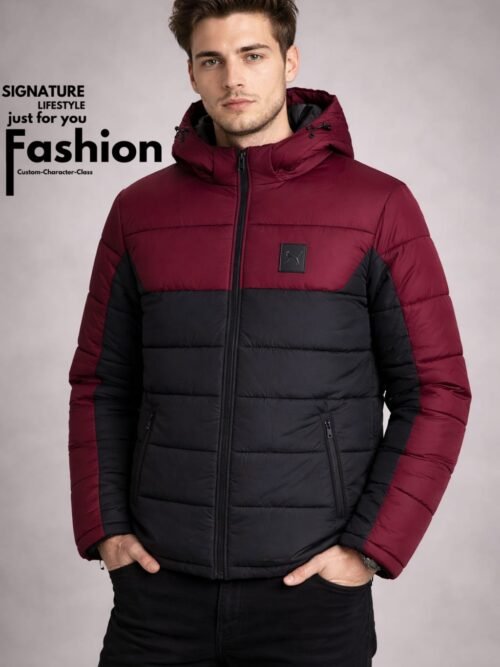 Puma Puffer jacket - Dark Brown & Black