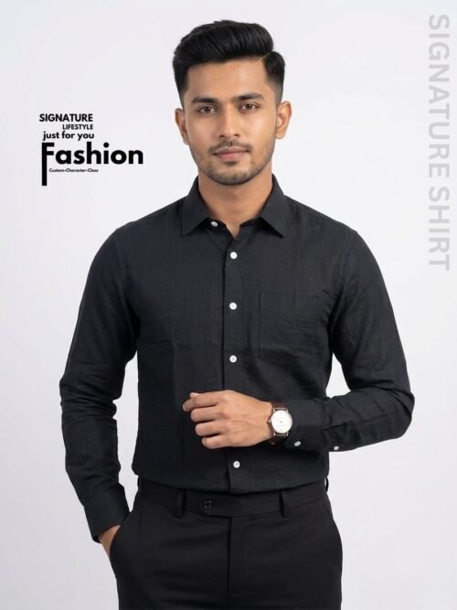 signature-Lifestyle-Formal-Shirt-Black