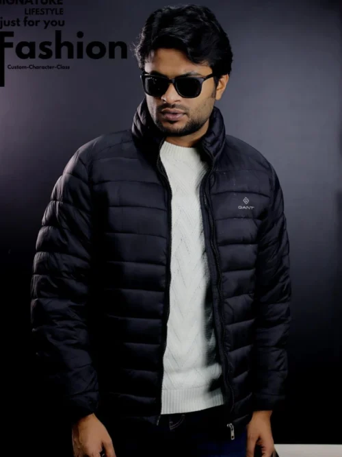 GANT Lightweight Padding Jacket- Midnight Black Puffer