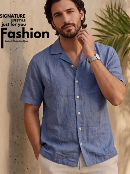 Blue color Hawai shirt