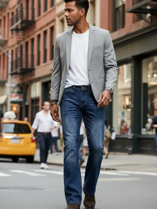 Peter England Bootcut Denim - Blue