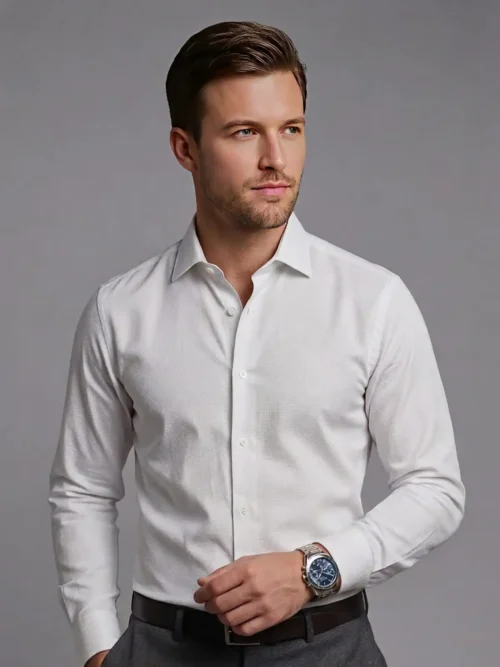 BOSS Premium Formal Shirt- White