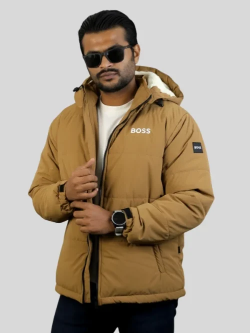 Boss Premium Sherpa Jacket- Brown