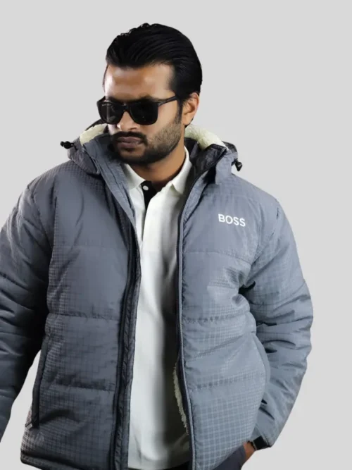 Boss Premium Sherpa Jacket- Steel Grey