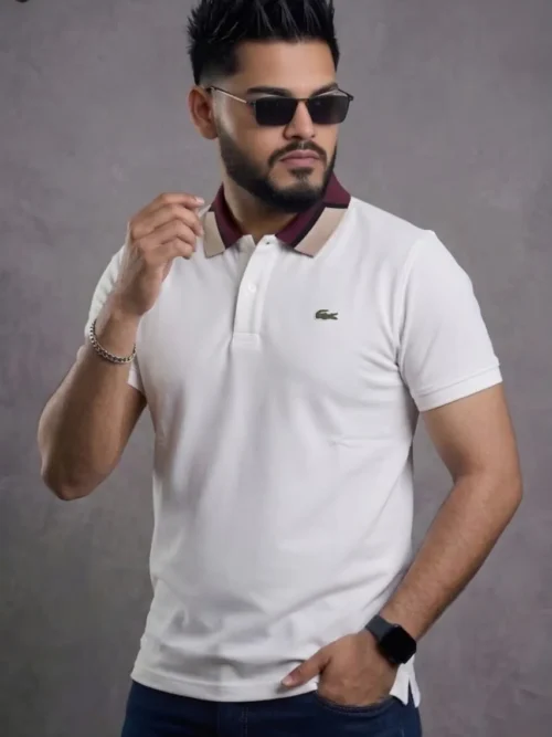 LACOSTE Polo - White