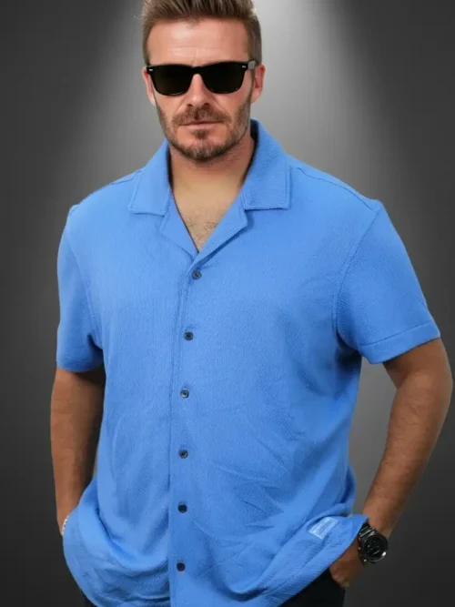 SCOTCH & SODA Half Shirt- Blue