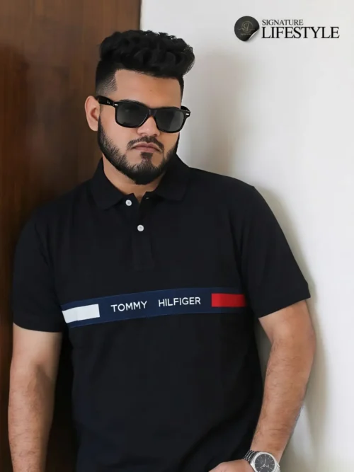 TOMMY POLO- Black