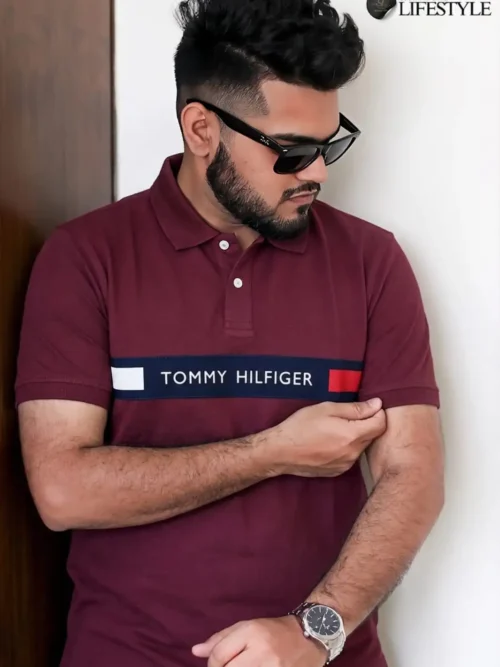TOMMY POLO- Maroon