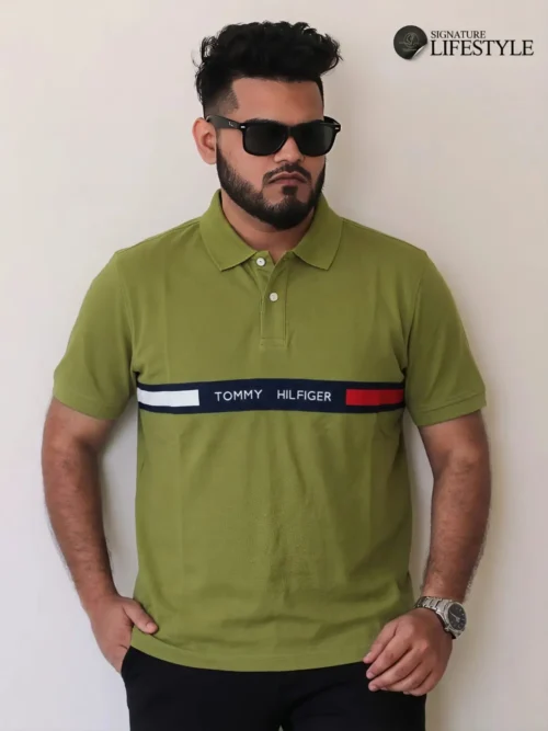 TOMMY POLO- Olive Green
