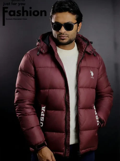 USPA Padding Jacket- Maroon