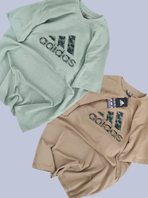 Adidas T Shirt Combo (Mint-Khaki)