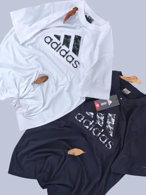 Adidas T Shirt Combo (White-Navy)
