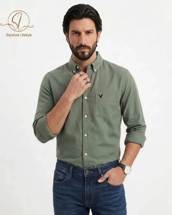 American Eagle Oxford Cotton Shirt