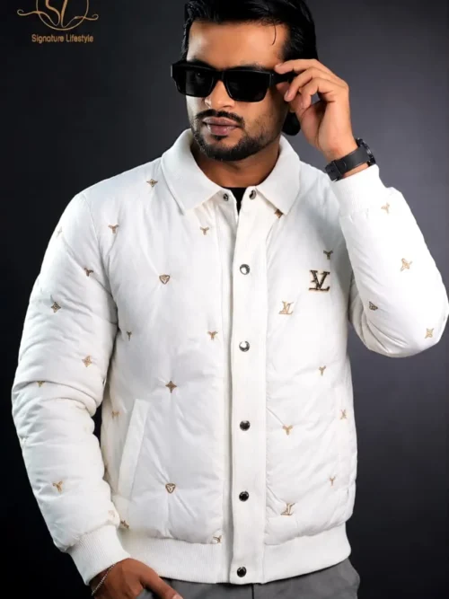 LV Imported Jacket - White&Logo