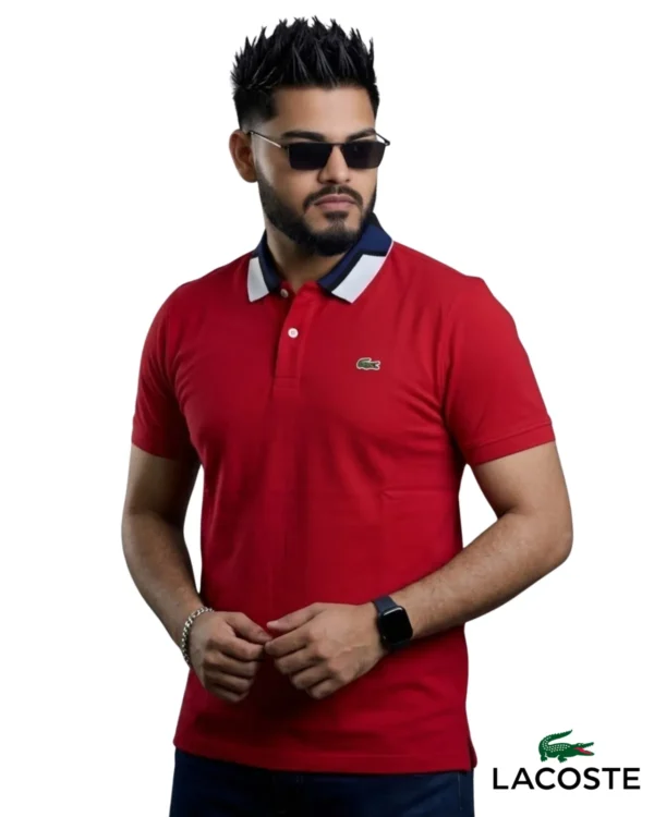 Lacoste Collar Contrast Polo