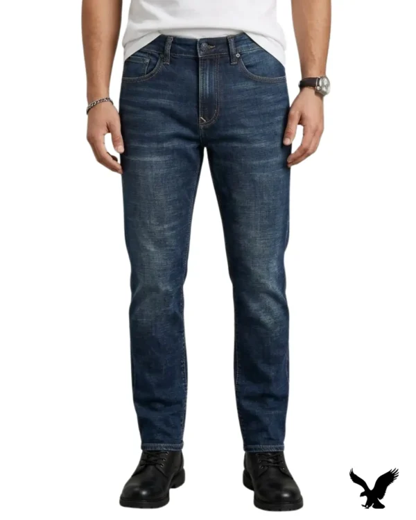 Men's Slim Fit Stretch Denim Jeans – Deep Blue