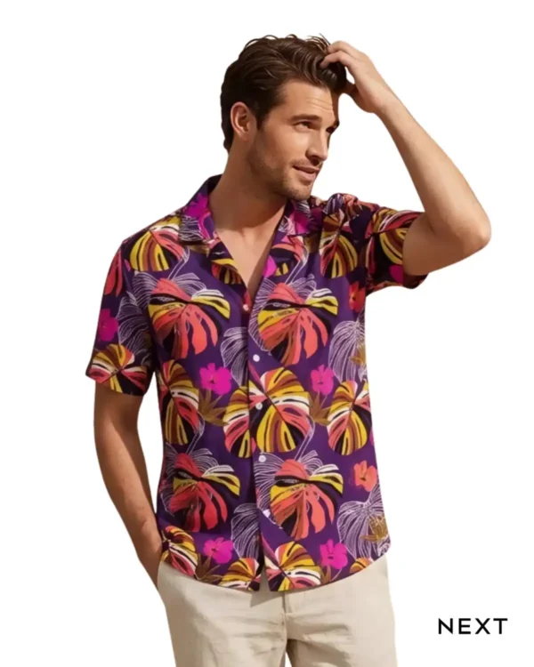 NEXT Cuban Collar Hawaiian Shirt