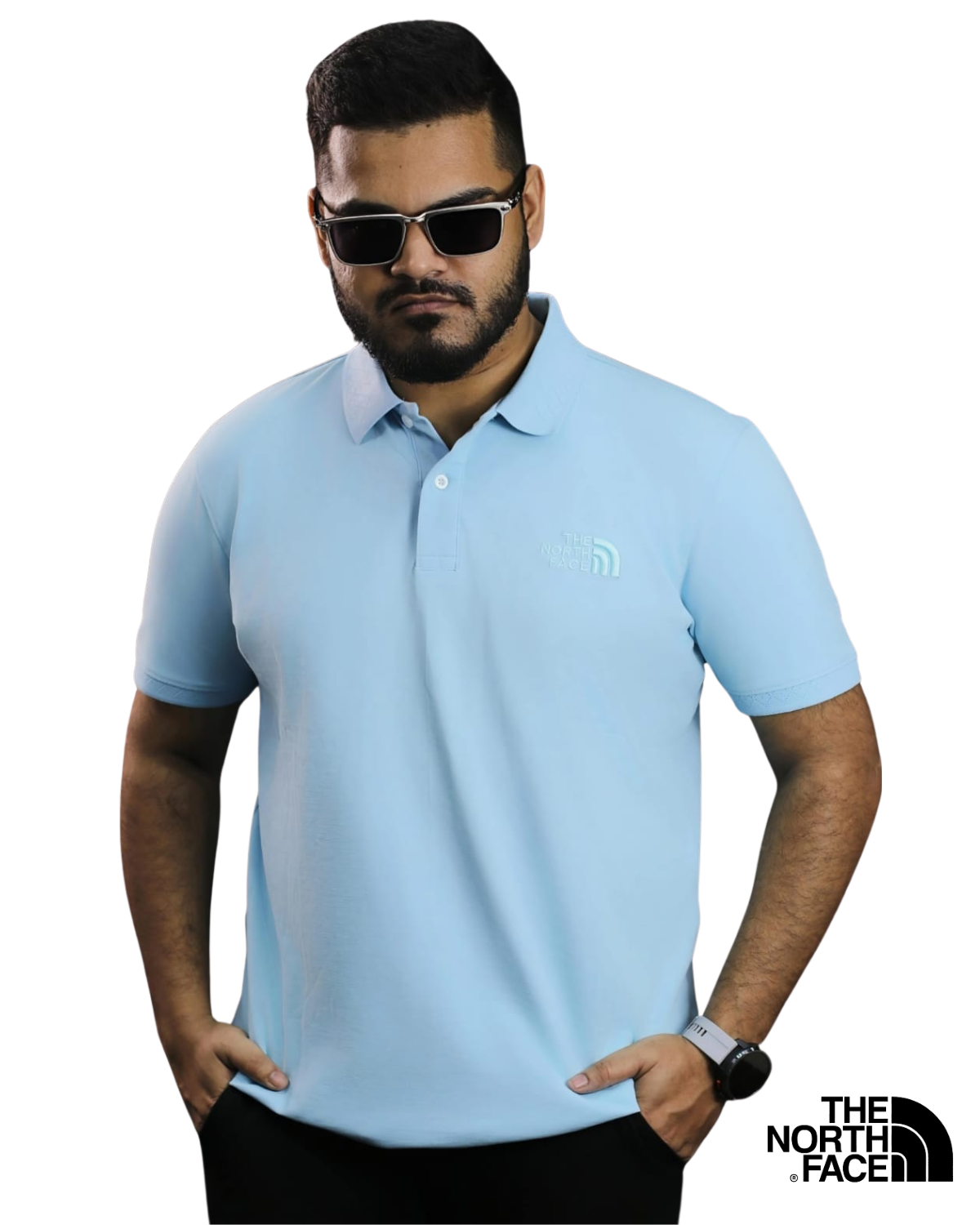 The North Face Solid Polo Sky