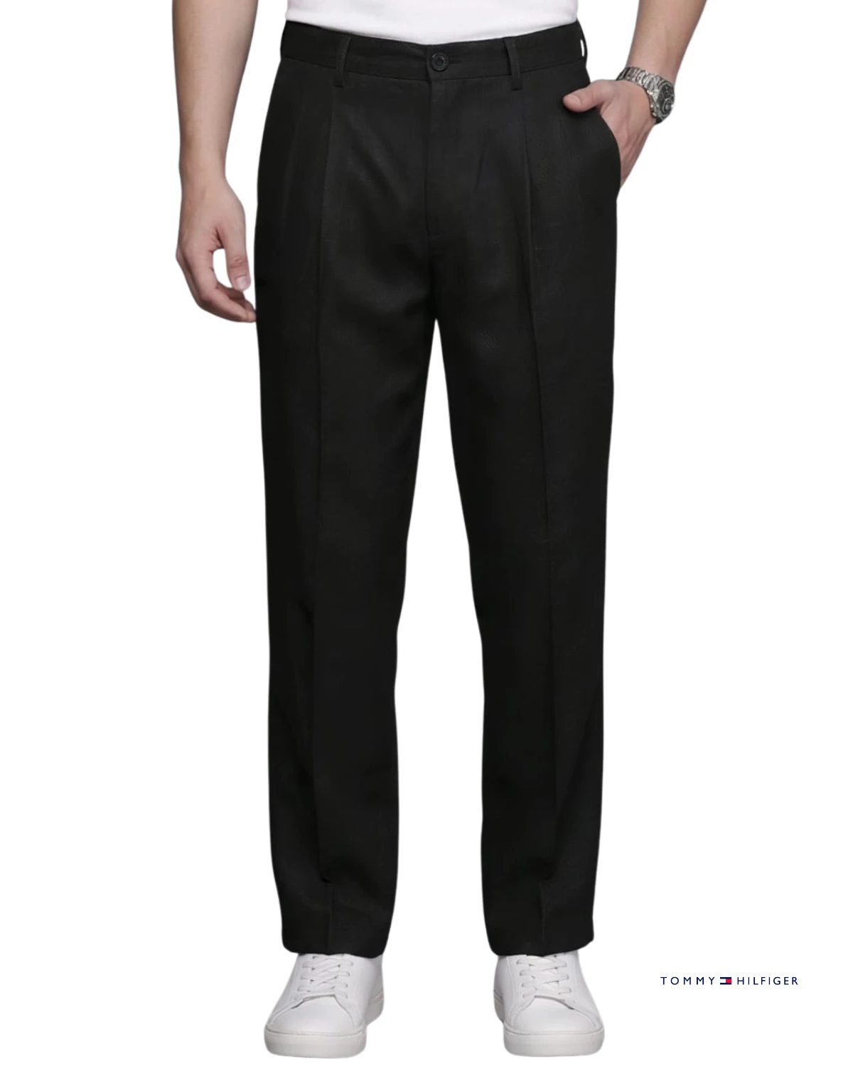 Tommy Hilfiger Remi Cotton Pant Black_optimized