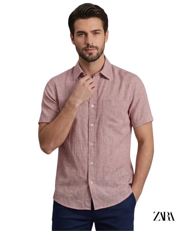 ZARA Half Sleeve Remi Cotton Shirt