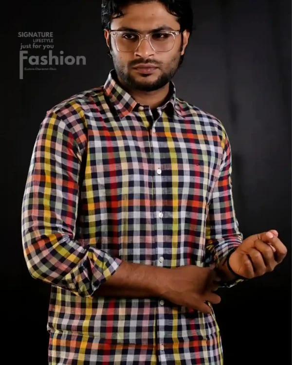 Calvin Klein Remi Cotton Classic Check Shirt