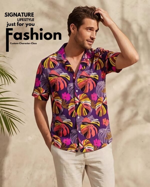 NEXT Cuban Collar Hawaiian Shirt