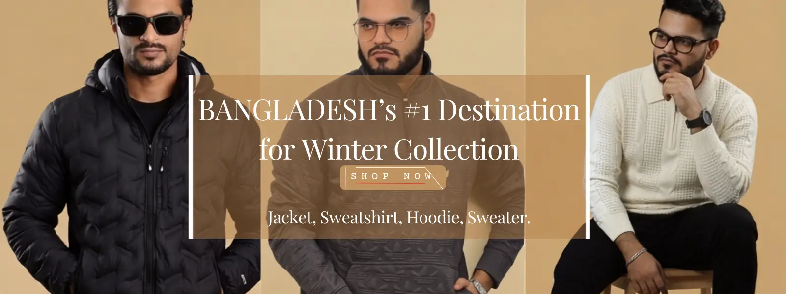 This is signature lifestyle websites banner photo which saying its Bangladesh's number 1 winter shopping destination